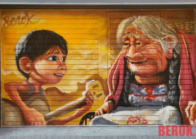 graffiti persiana coco residencia fundacio pere relats